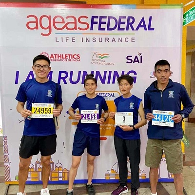 Ladakhi runners shine at Delhi Marathon