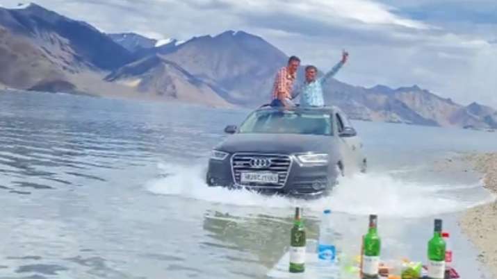 Audi revellers on Pangong lakeside to face Ladakh Police