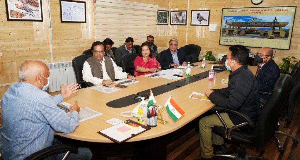 LG Mathur chairs meeting to discuss issues related to CIBS Leh & protected sites by ASI in Ladakh