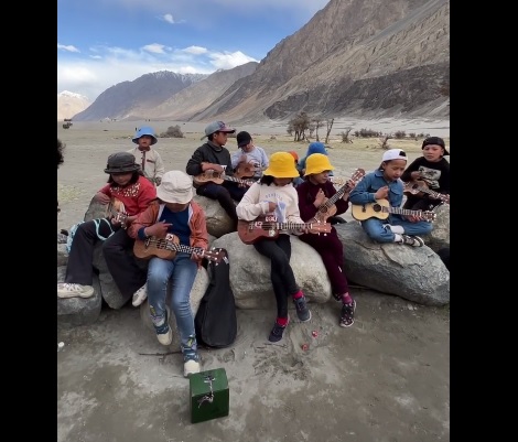 These Ladakhi kids winning hearts on Internet with their amazing singing skills