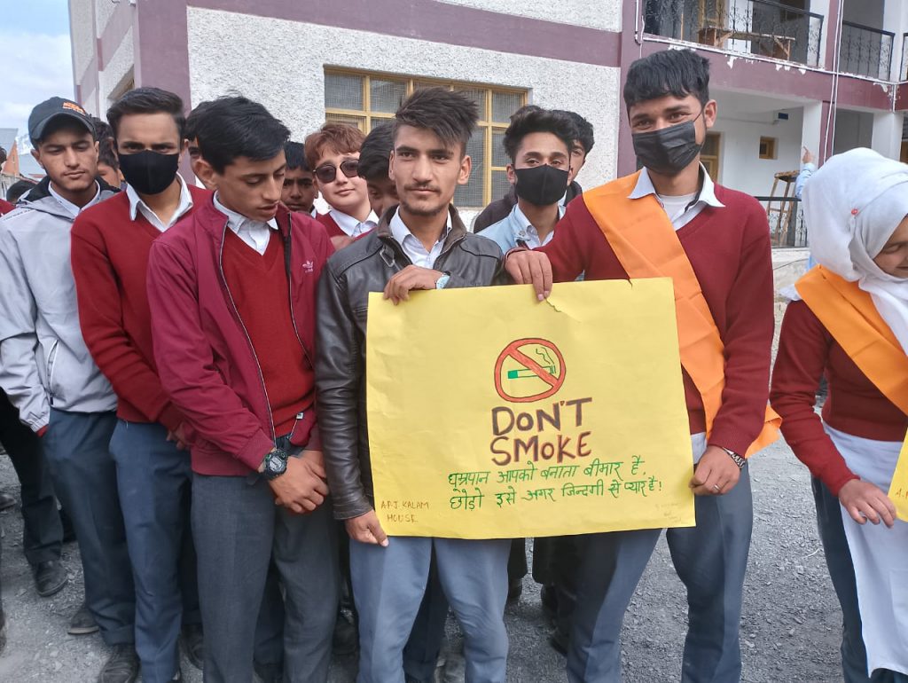 GHSS Barsoo celebrates World No Tobacco Day
