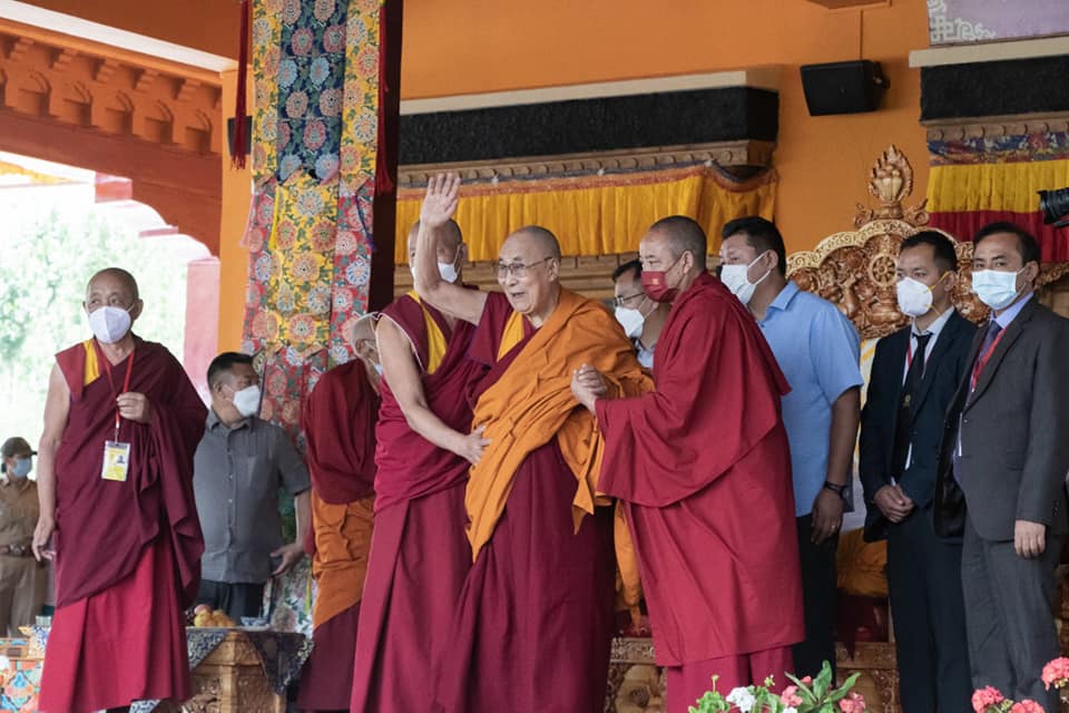 HH The Dalai Lama visits Thiksey monastery