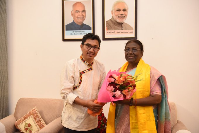 MP Namgyal meets President Draupadi Murmu in Delhi