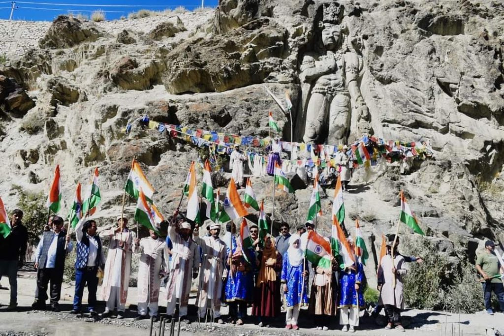 I-Day celebrated with hoisting National flag at Historical places of Kargil