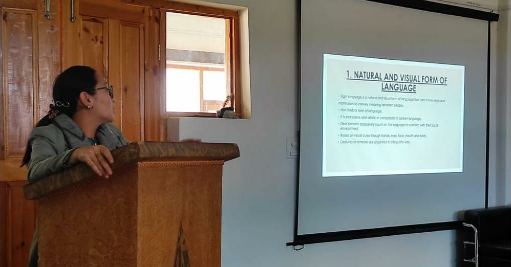 GDC Nubra observes Int’l Sign Language Day