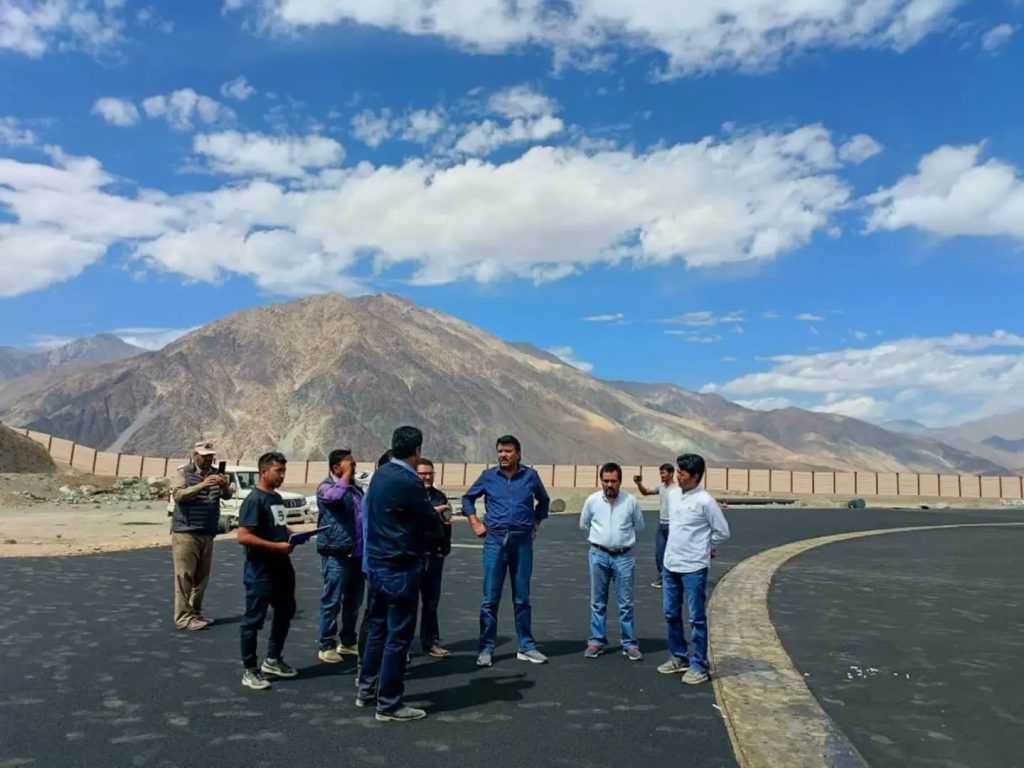 CEC Feroz Khan inspects upcoming sports infrastructure in Kargil - Ladakh News - indusdispatch.in