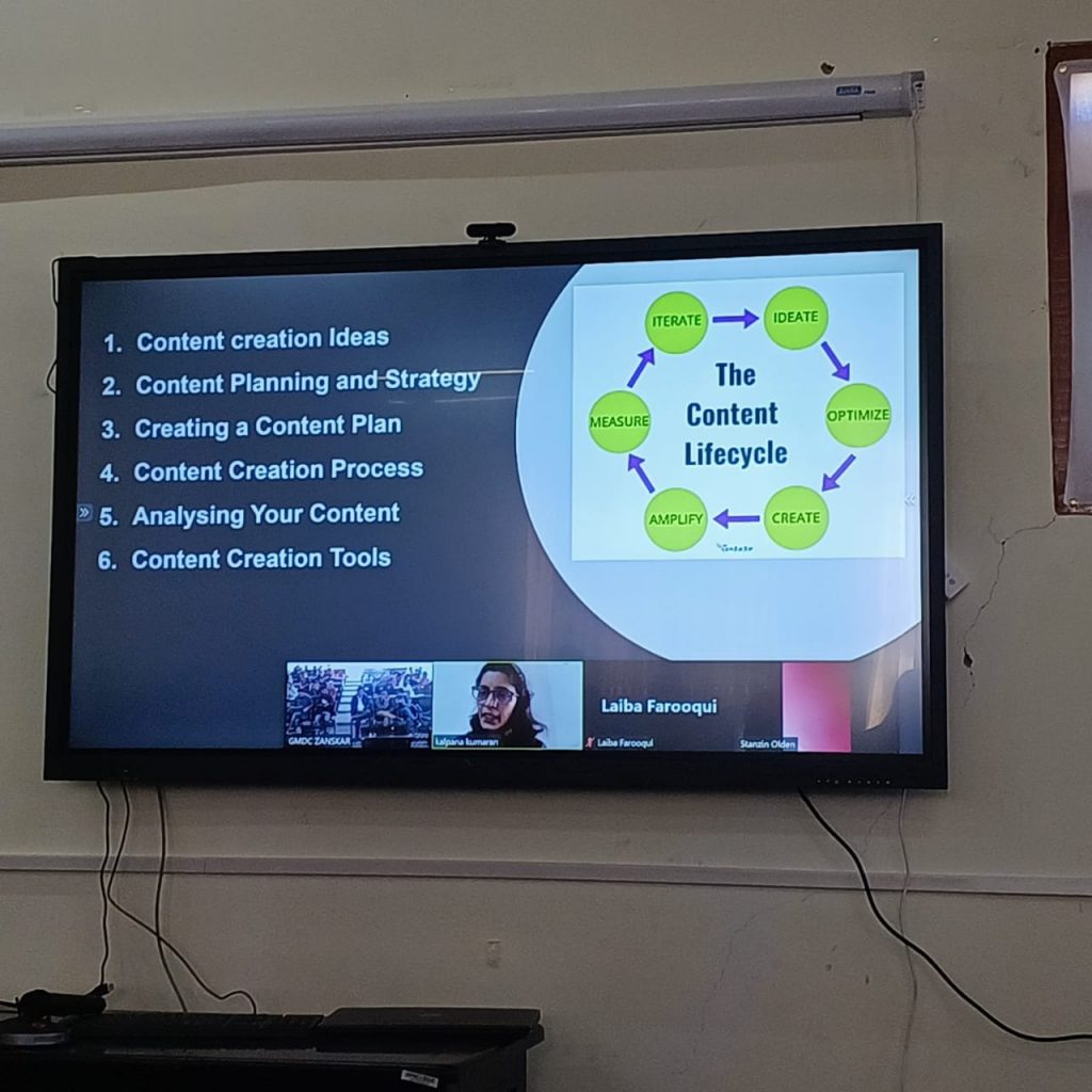 GMDC Zansksar organizes webinar on content creation, ideation
