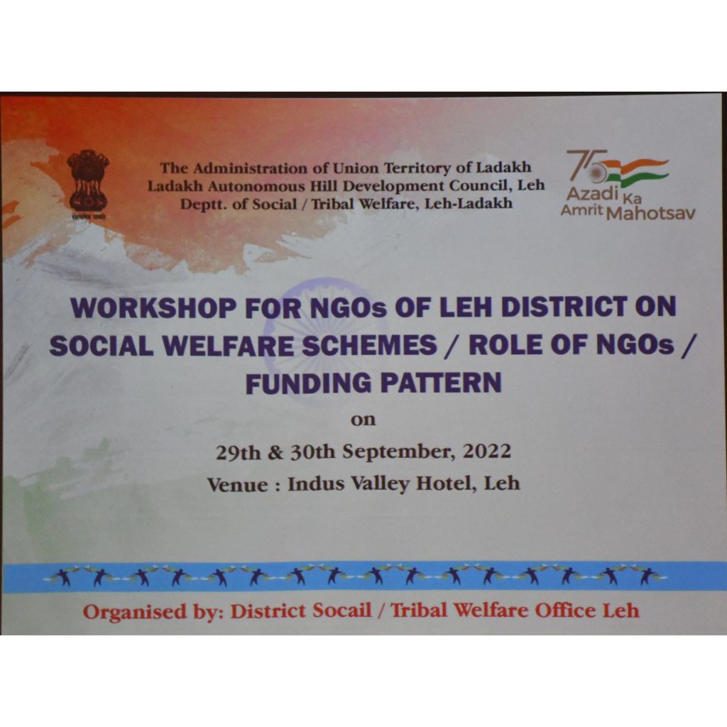 Workshop for NGOs inaugurated in Leh