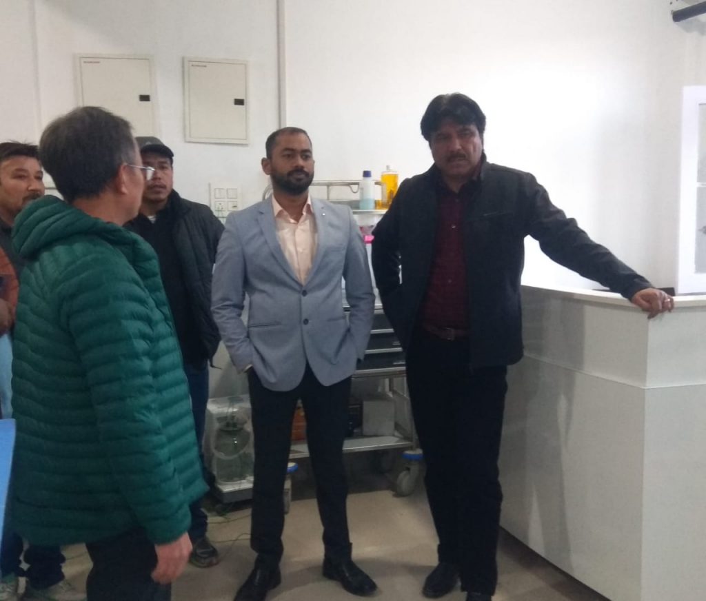 CEC Feroz Khan ask officials to ensure inauguration new hospital building at Kurbathang this month