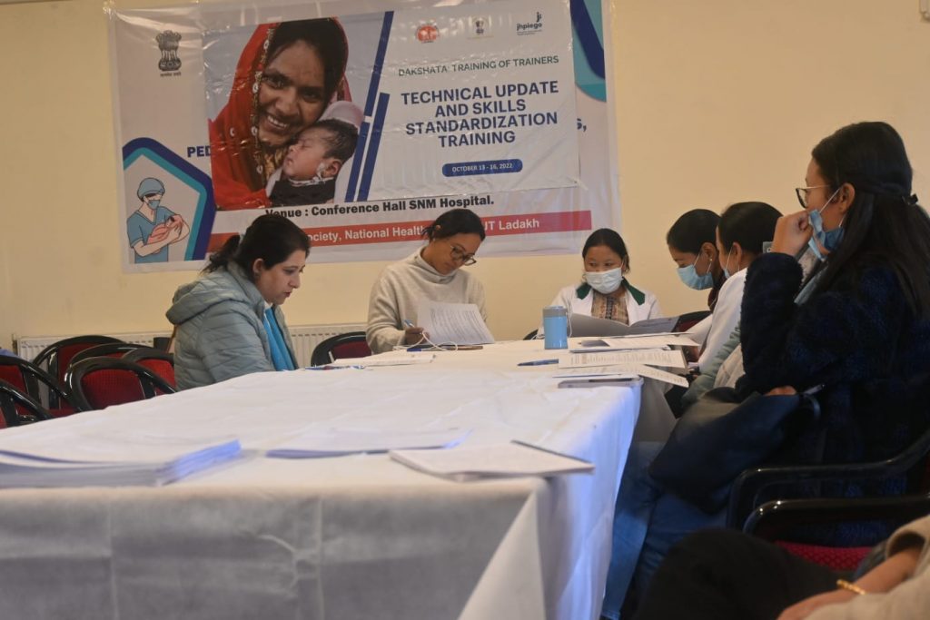 NHM Ladakh organises training under DAKSHATA on skills standardization for maternal, newborn care