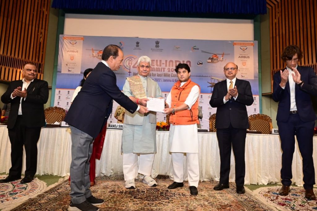 Civil Aviation Minister Jyotiraditya Scindia inaugurates 4th Heli-India Summit 2022