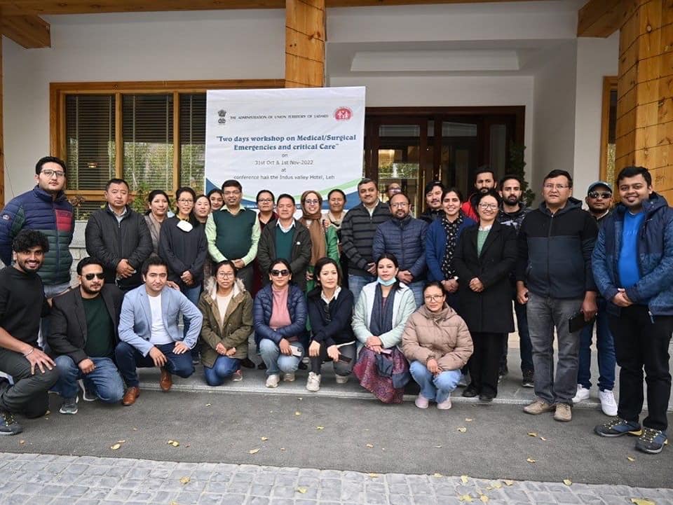 Two-day training on Medical/ Surgical Emergencies and Critical Care concludes at Leh