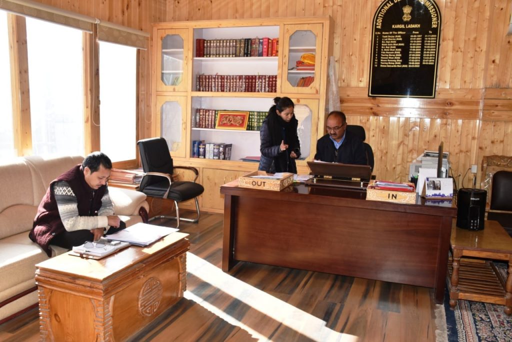 ADC reviews status of Aadhaar registration, updation under various departments in Kargil
