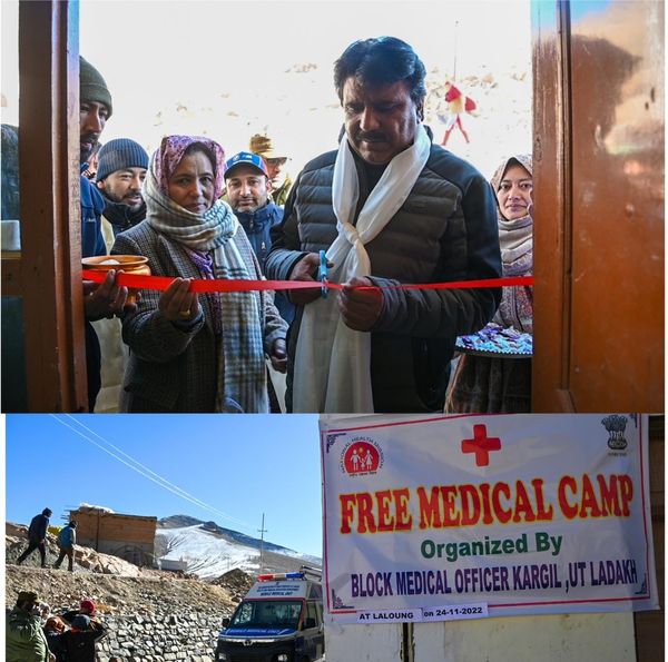 CEC Feroz Khan inaugurates medical camp at Sub-Centre Lhalung