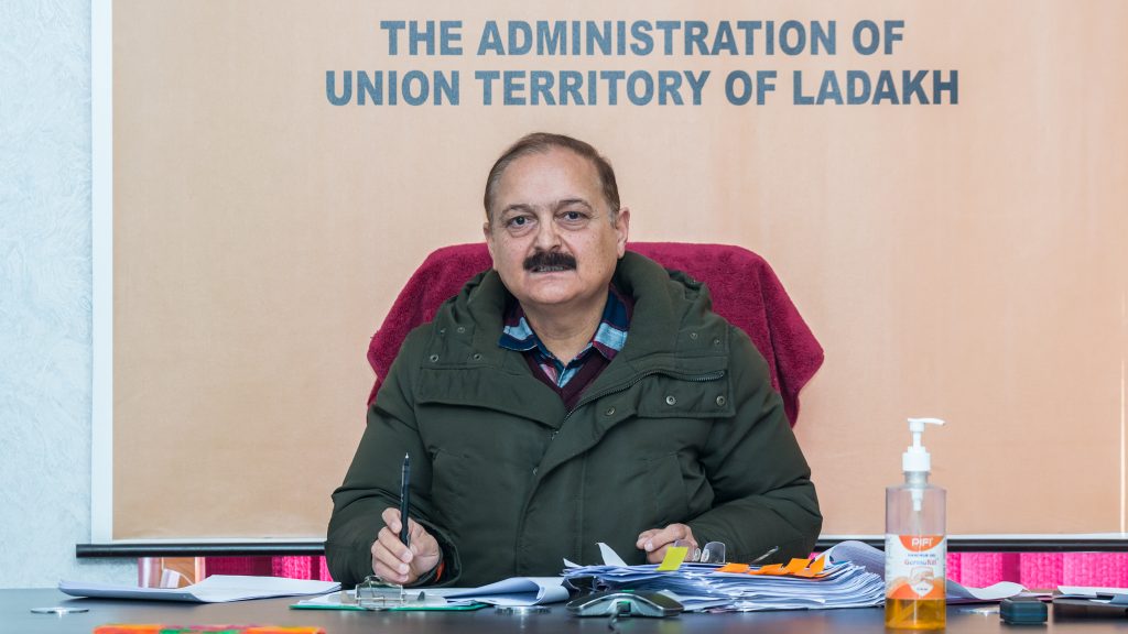 Pawan Kotwal reviews progress of PM Gati Shakti, DBT Schemes in Ladakh