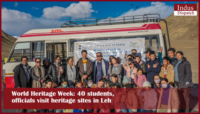 World Heritage Week: 40 students, officials visit heritage sites in Leh