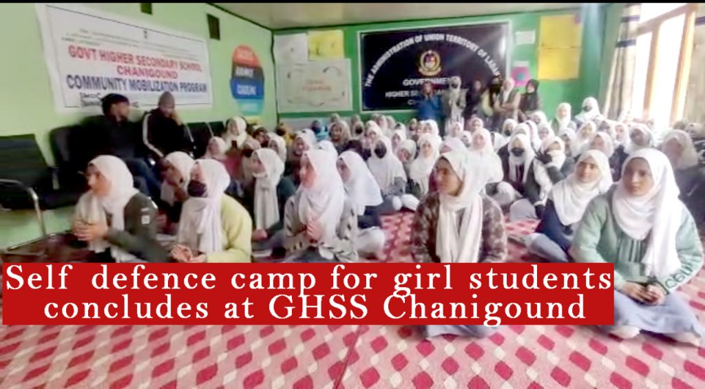 Self defence camp for girl students concludes at GHSS Chanigound