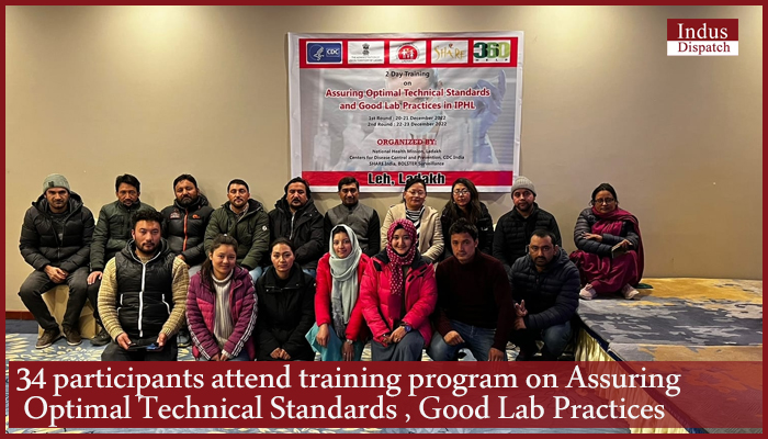 34 participants attend training program on Assuring Optimal Technical Standards , Good Lab Practices