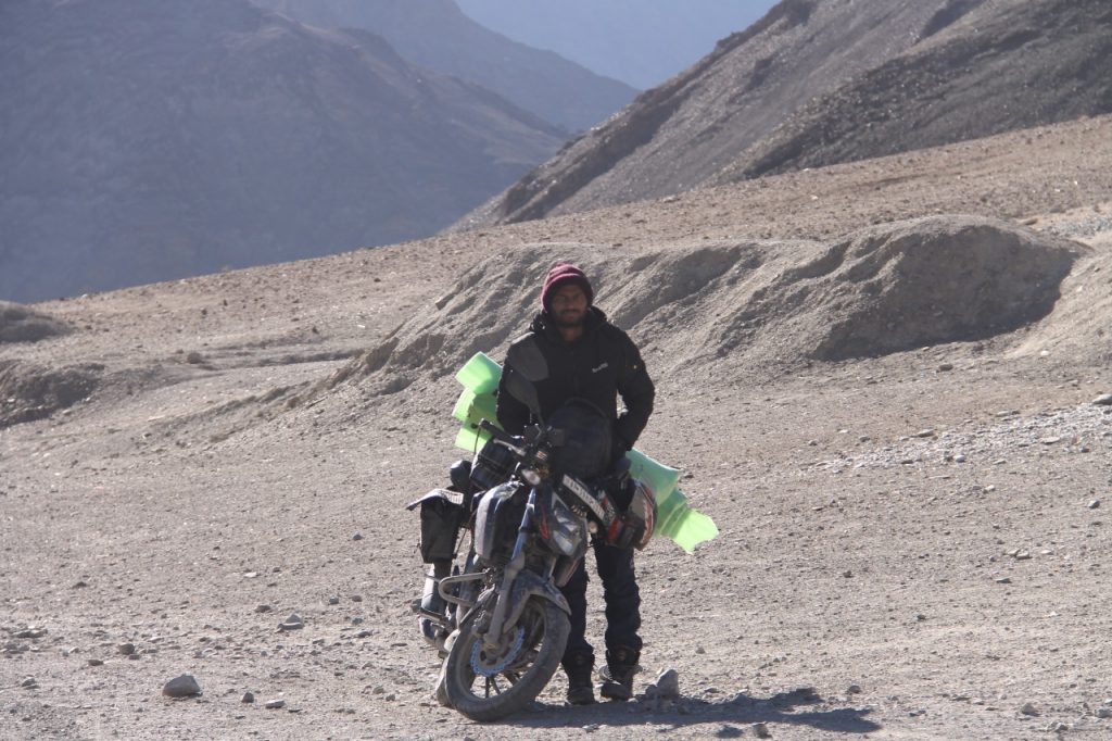 IndusDispatch Exclusive I On road since July, this Andhra man is on a mission in Ladakh