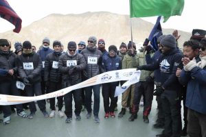 Ladakh celebrates historic Pangong Frozen Lake Marathon Guinness World Record