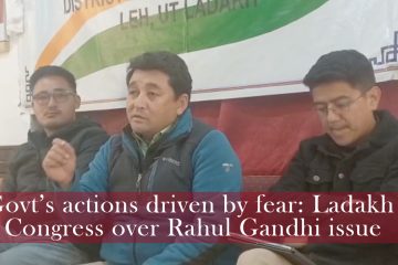 Govt’s actions driven by fear: Ladakh Congress over Rahul Gandhi issue