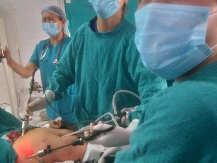 First ever Laparoscopy Cholestectomy successfully conducted at Sub District Hospital Diskit