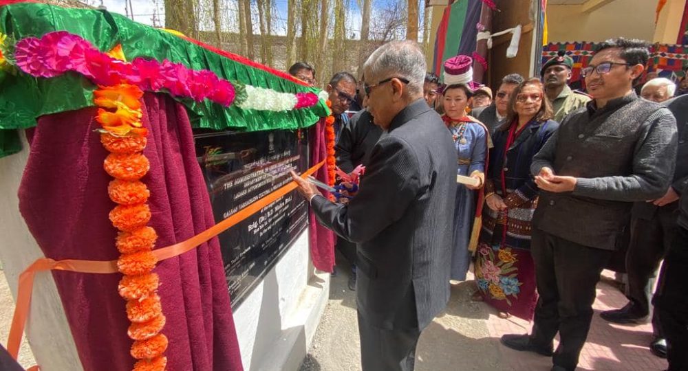 LG Mishra lays foundation stone of construction of Museum at Spituk Monastery