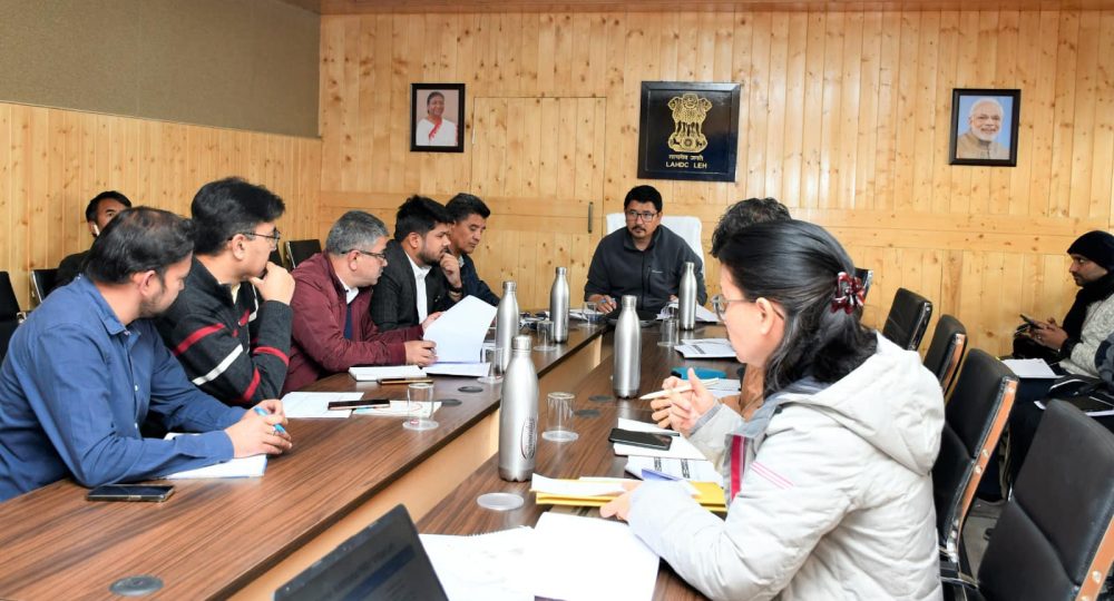 CEC Reviews Status of Centrally Sponsored Schemes under Power Sector in Leh